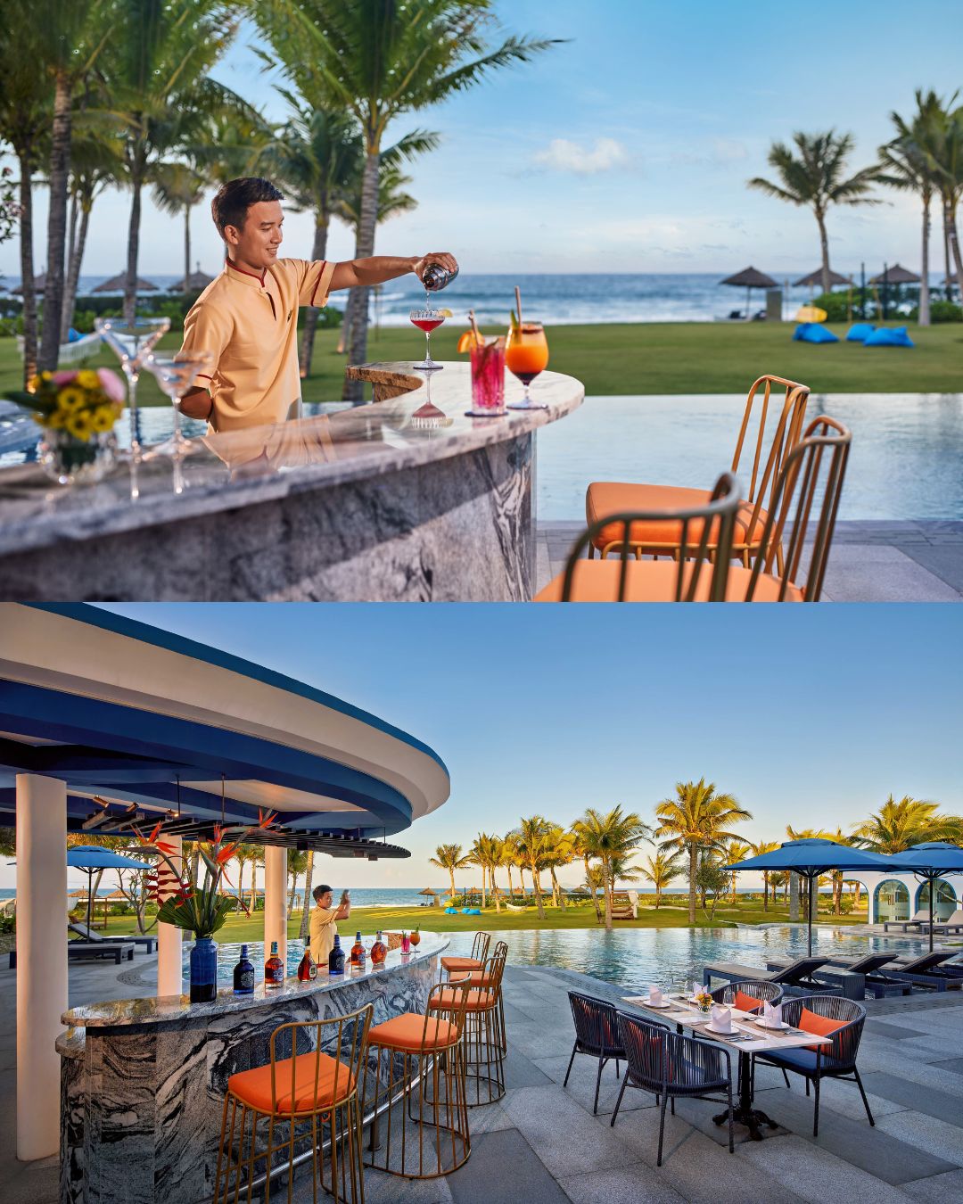 The Hut restaurant by Da Nang beach