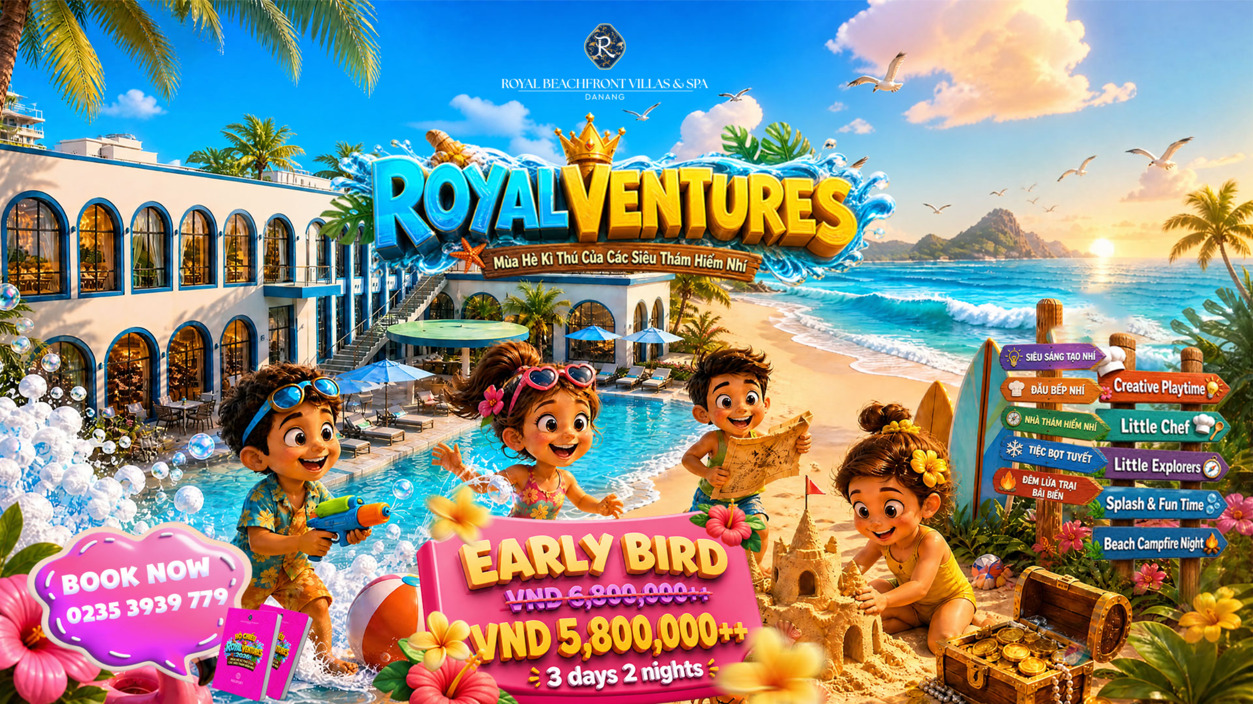 Da Nang resort summer vacation package for family